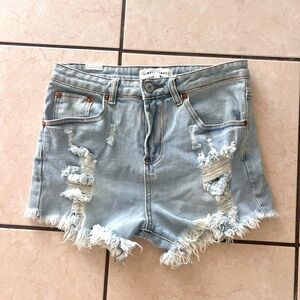 Shorts light blue size 5